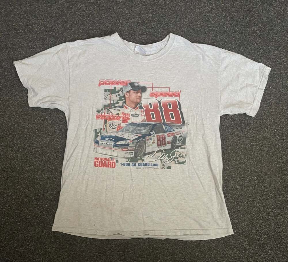 Vintage 2008 Dale Earnhardt Jr. #88 National Guard Nascar Power T-Shirt